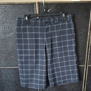 Nike Black Flat Front Shorts with Belt Loops
